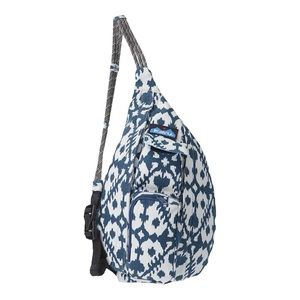 KAVU Mini Rope Bag Cotton Sling ​Blue Blot